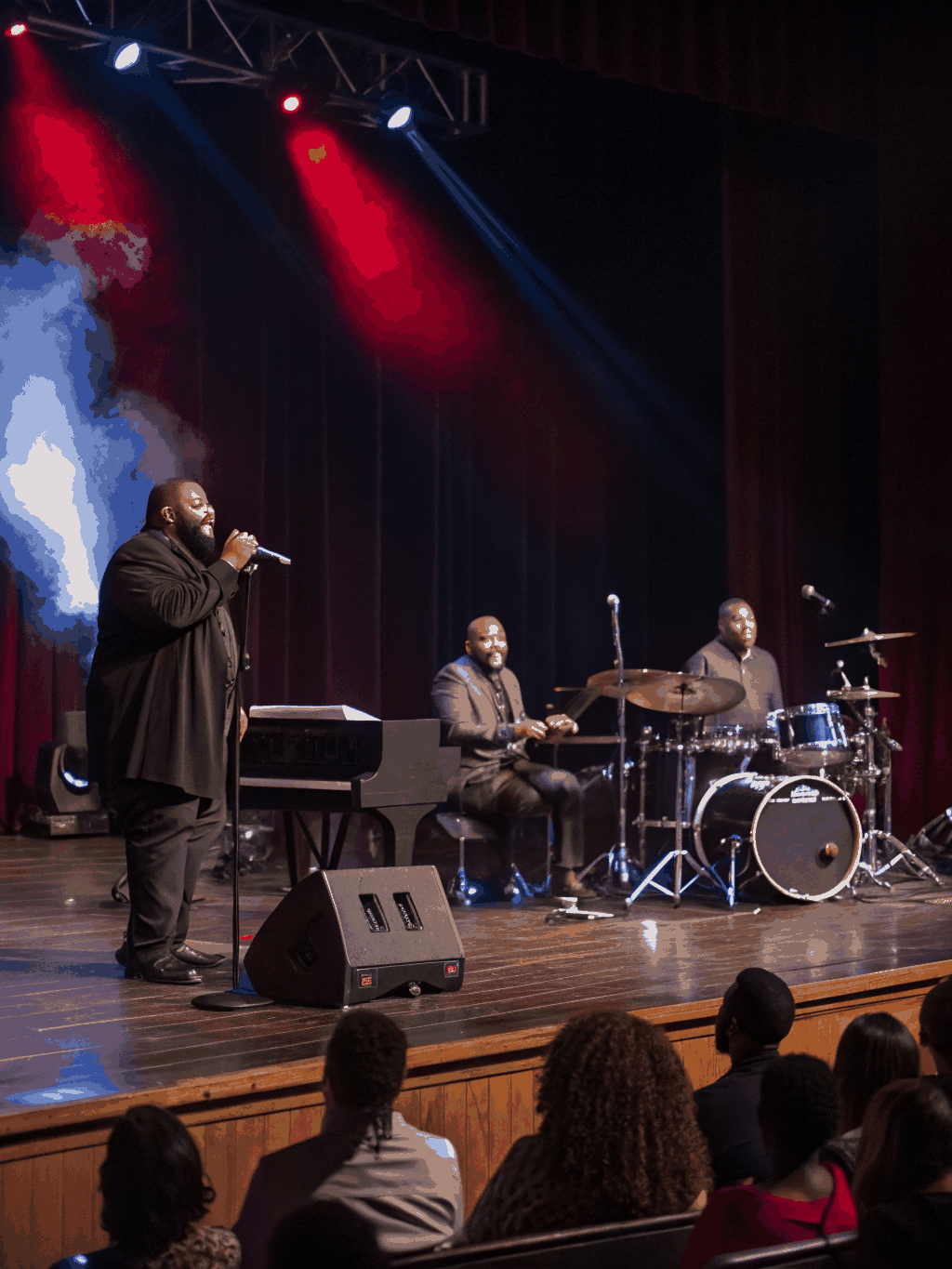 High-energy live performance view from the stage