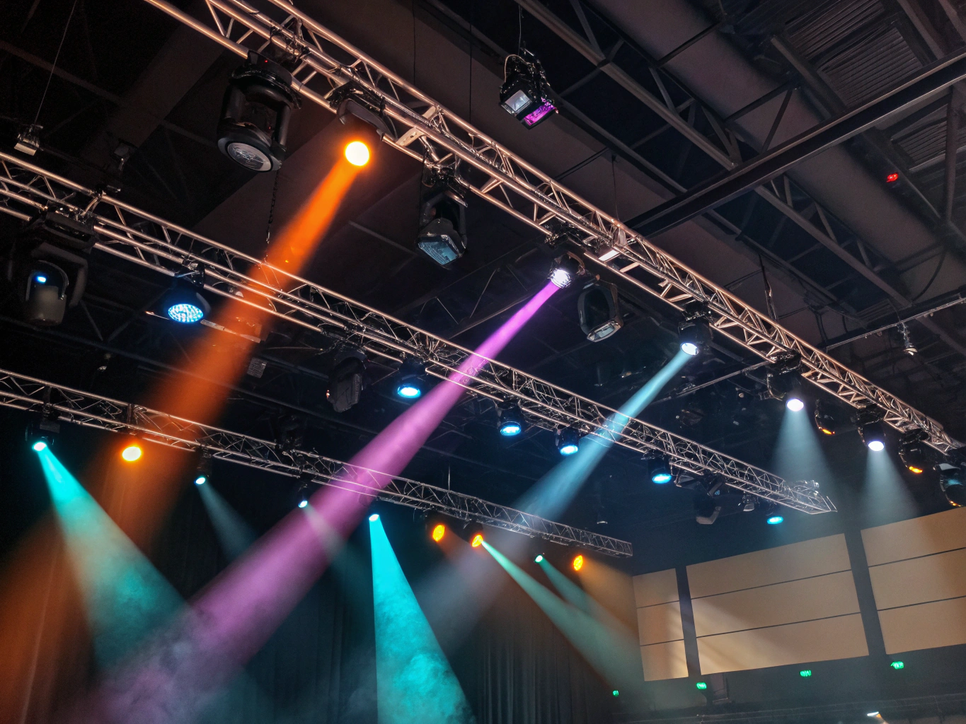 Industrial truss lighting