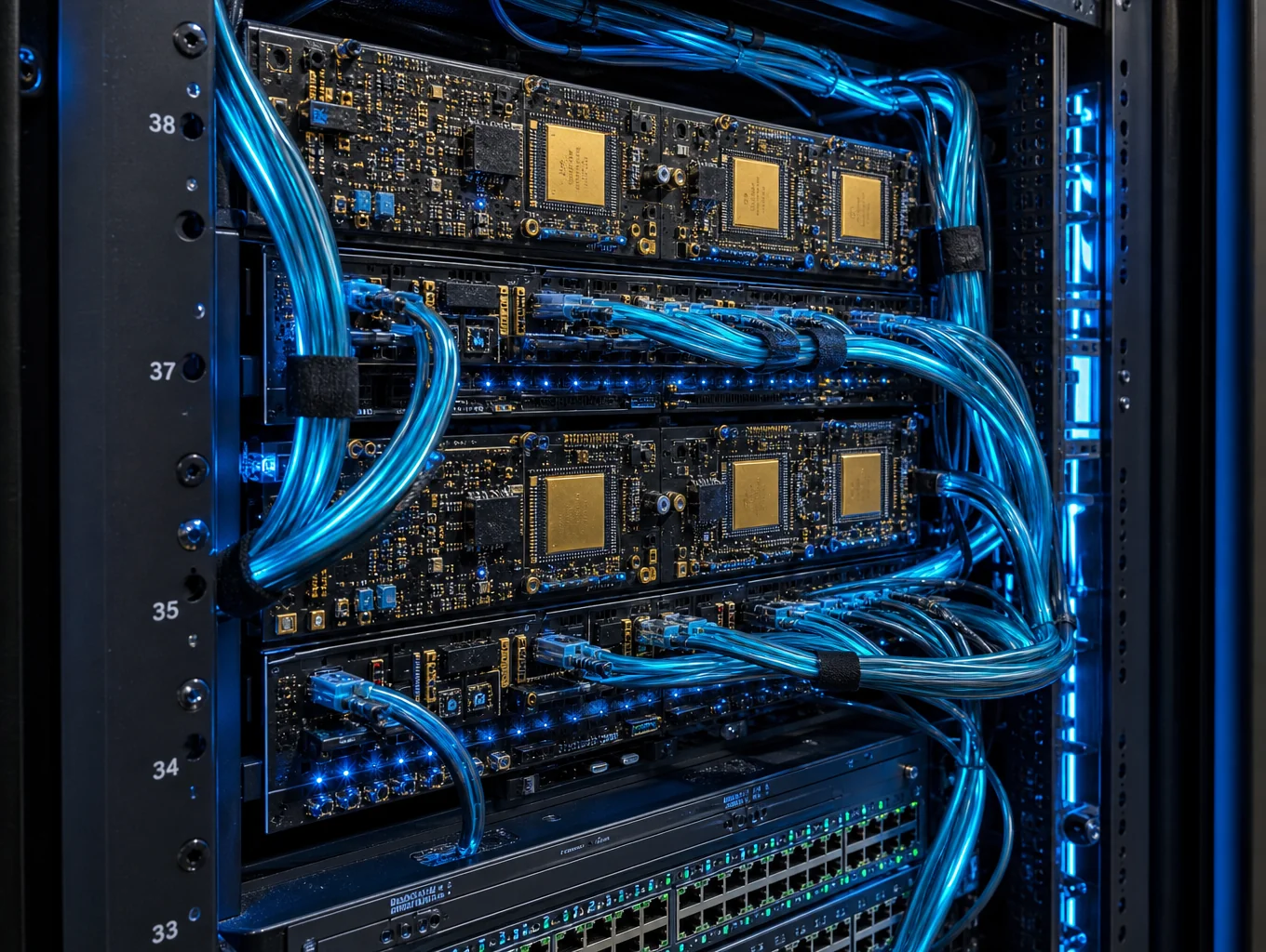 Server rack detail